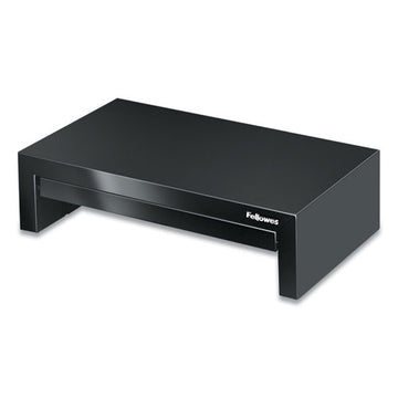 Fellowes® Designer Suites Monitor Riser, For 21" Monitors, 16" X 9.38" X 4.38" To 6", Black Pearl, Supports 40 Lbs freeshipping - TVN Wholesale